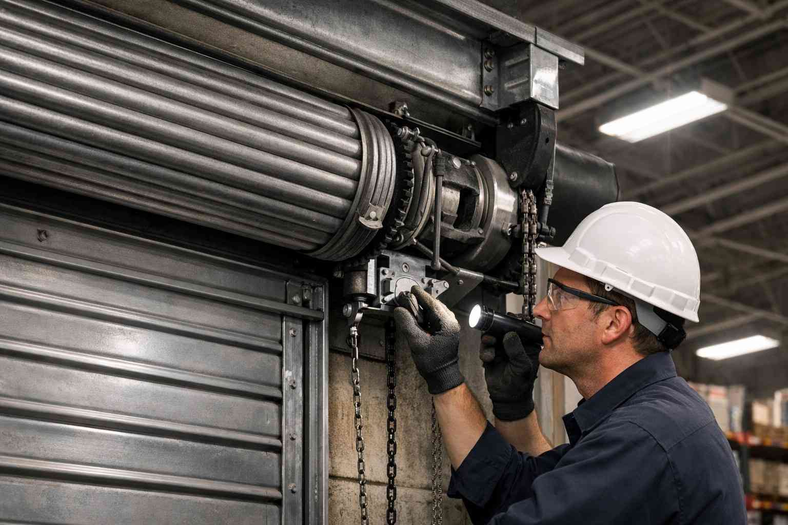 Fire-Rated Rolling Steel Door Inspection & Repair